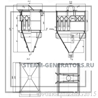 Чертеж циклона БЦ 259-(6x5)