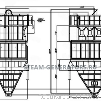 Чертеж циклона БЦ 512-2-(6x8)